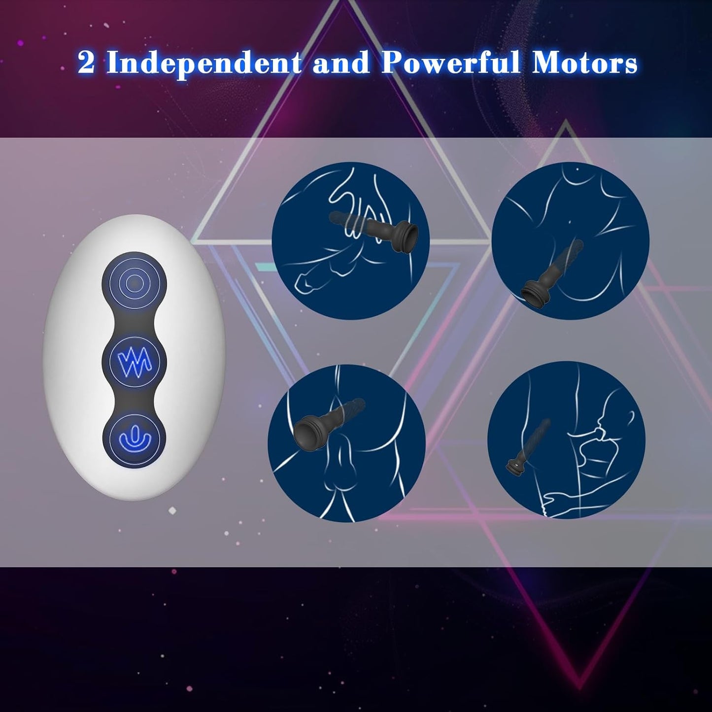 Anal Male Adult Sex Toys - Wriggling Rotating Vibrating Prostate Massager Anal Butt Plug Sex Toy for Men Women Couples, Remote Control Anal Dildo Vibrator with Suction Cup, 7 Modes Anal Beads