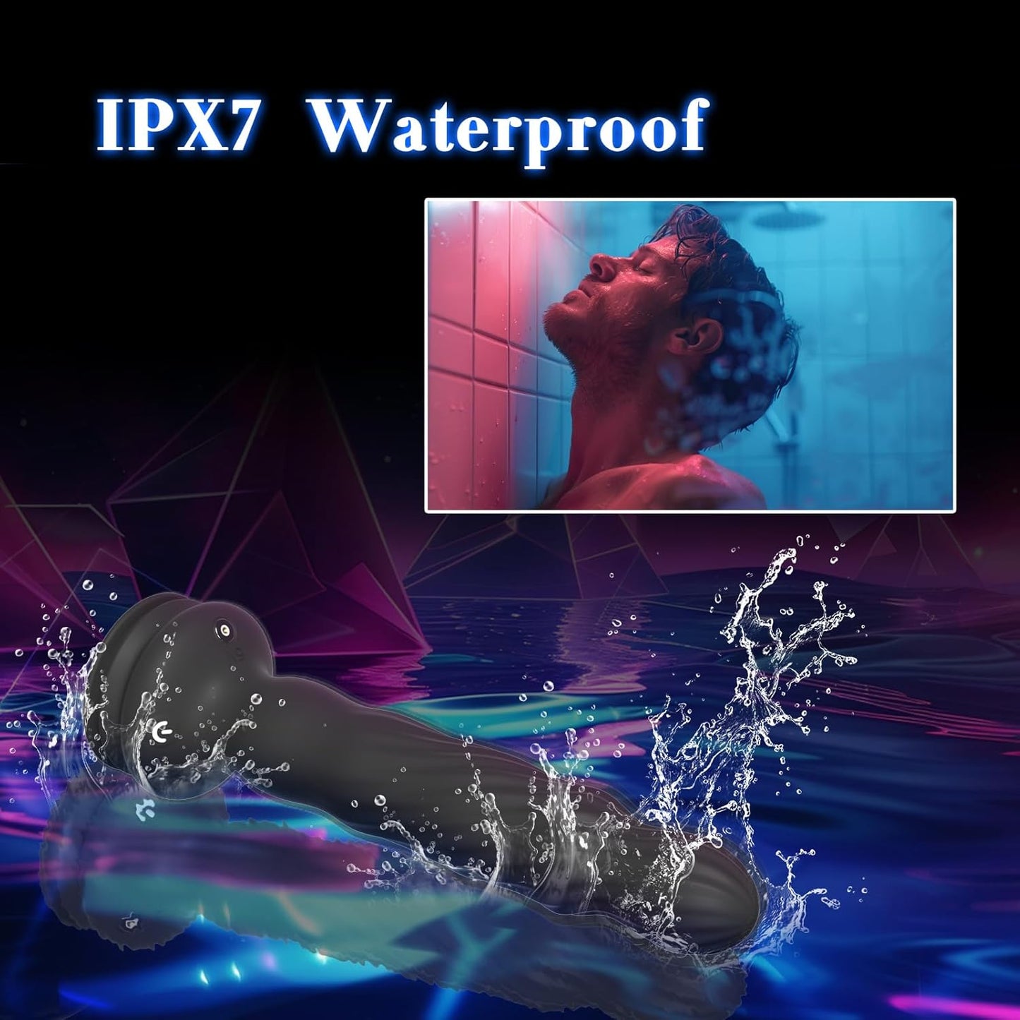 Anal Male Adult Sex Toys - Wriggling Rotating Vibrating Prostate Massager Anal Butt Plug Sex Toy for Men Women Couples, Remote Control Anal Dildo Vibrator with Suction Cup, 7 Modes Anal Beads